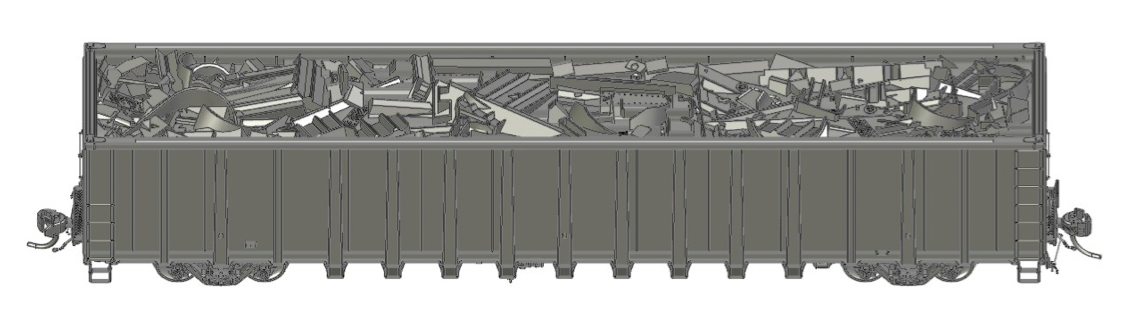 Athearn Genesis G76711 HO Scale NSC 6400 Gondola With Load Cardella Waste Of NJ CWSX 140007 3 Athearn Genesis G76711 HO Scale NSC 6400 Gondola With Load Cardella Waste Of NJ CWSX 140007 - Image 3