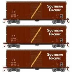 Athearn RTR 69441 HO Scale 40' Modernized Boxcar Southern Pacific SP 3 Pack