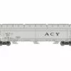 Athearn 12940 N Scale ACF 4600 3 Bay Covered Hopper AC&Y 467