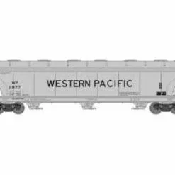 Athearn 12954 N Scale ACF 4600 3 Bay Covered Hopper Western Pacific WP 11977