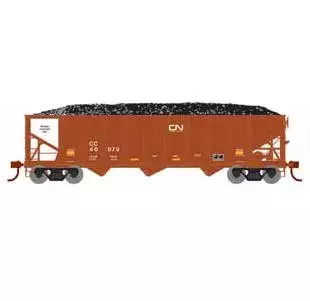 Athearn 15166 HO Scale 40' 3 Bay Ribbed Hopper With Load Canadian National CC 40079 1 Athearn 15166 HO Scale 40' 3 Bay Ribbed Hopper With Load Canadian National CC 40079