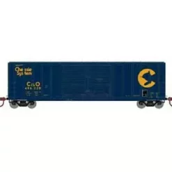 Athearn 15876 HO Scale FMC 5077 Double Door Boxcar Chessie System C&O 486220
