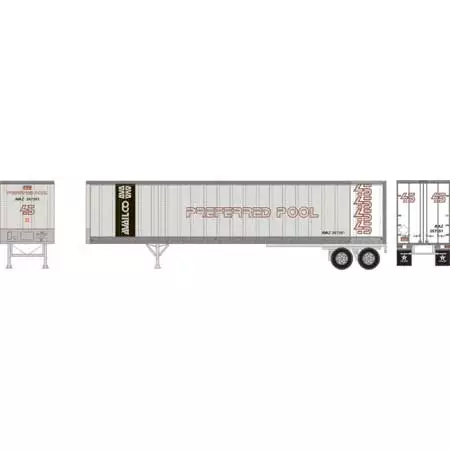 Athearn 16089 HO Scale 45' Fruehauf Z-Van Trailer Primed For Grime Availco Preferred Pool 257251 2 Athearn 16089 HO Scale 45' Fruehauf Z-Van Trailer Primed For Grime Availco Preferred Pool 257251 - Image 2