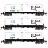 Athearn 16354 HO Scale 16k Clay Slurry Tank Car Dry Branch Kaolin GATX 3 Pack #2