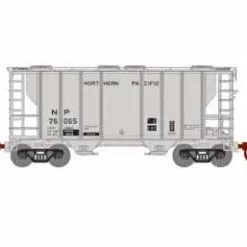 Athearn 17061 N Scale PS-2 2600 Covered Hopper "1977 Re-weigh" Northern Pacific NP 76065
