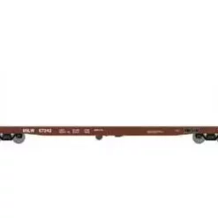 Athearn 17075 HO Scale 60' Bulkhead Flatcar Milwaukee Road MILW 67242
