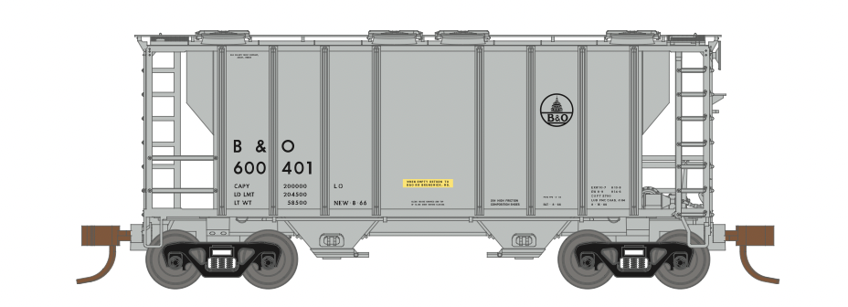 Athearn 17243 N Scale PS-2 2600 Covered Hopper Baltimore & Ohio B&O 600409 1 Athearn 17243 N Scale PS-2 2600 Covered Hopper Baltimore & Ohio B&O 600409