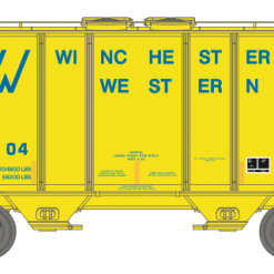 Athearn 17256 N Scale PS-2 2600 Covered Hopper Winchester & Western WW 4013