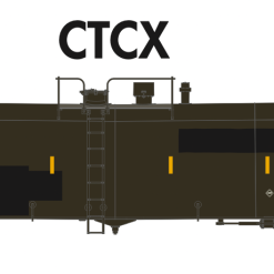 Athearn 18039 N Scale 30,000 Gallon Ethanol Tank Car CTCX 3 Pack #3 (Primed For Grime)