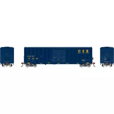 Athearn 18688 HO Scale 50' FMC 5347 Boxcar CSXT 142604 2 Athearn 18688 HO Scale 50' FMC 5347 Boxcar CSXT 142604 - Image 2