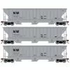 Athearn 18792 HO Scale PS 4740 Covered Hopper Norfolk Western NW 3 Pack
