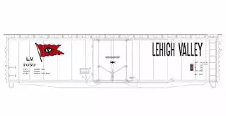 Athearn 18827 N Scale 50' PS-1 Plug Door Boxcar Lehigh Valley LV 7050 1 Athearn 18827 N Scale 50' PS-1 Plug Door Boxcar Lehigh Valley LV 7050