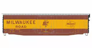 Athearn 18834 N Scale 50' PS-1 Plug Door Boxcar Milwaukee Road MILW 2602 1 Athearn 18834 N Scale 50' PS-1 Plug Door Boxcar Milwaukee Road MILW 2602