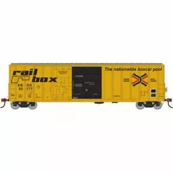 Athearn 20082 N Scale 50' FMC Exterior Post Combo Door Boxcar "Early" Railbox ABOX 50177