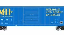 Athearn 24272 N Scale 50' FMC 5347 Boxcar Meridian And Bigbee M&B 4018