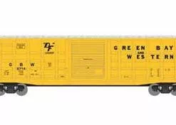 Athearn 25381 N Scale 50' Waffle Boxcar Green Bay Western GB&W 2714