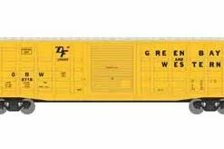 Athearn 25382 N Scale 50' Waffle Boxcar Green Bay Western GB&W 2719
