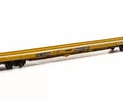 Athearn 27629 HO Scale 85' Flatcar Trailer Train Yellow TTX 473439