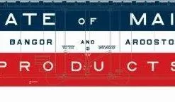 Athearn 2805 N Scale 50' PS-1 Plug Door Boxcar Bangor & Aroostook BAR 6462