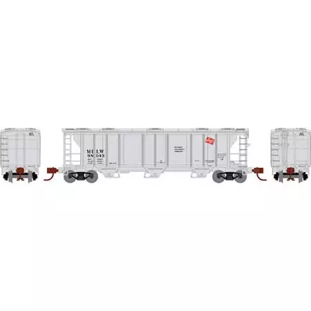 Athearn Genesis Athearn 28357 N Scale PS-2 2893 Covered Hopper Milwaukee Road MILW 98043 2 Athearn Genesis Athearn 28357 N Scale PS-2 2893 Covered Hopper Milwaukee Road MILW 98043 - Image 2