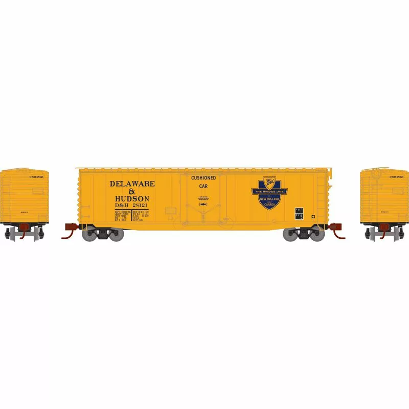 Athearn 2846 N Scale 50' PS-1 Plug Door Boxcar Delaware & Hudson D&H 28121 2 Athearn 2846 N Scale 50' PS-1 Plug Door Boxcar Delaware & Hudson D&H 28121 - Image 2