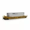 Athearn 3291 N Scale Husky Stack Well Car DTTX With ITEL 48' Container