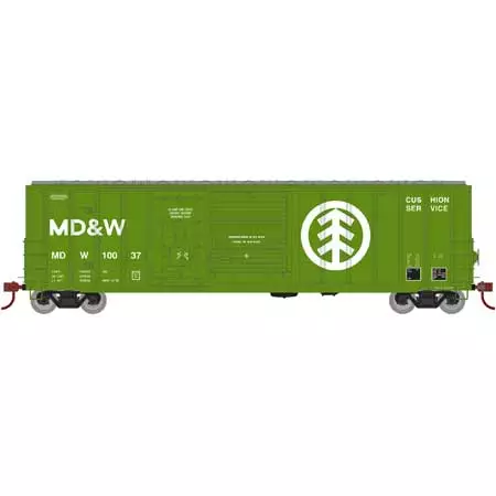 Athearn 71014 HO Scale 50' FMC Combo Door Boxcar MD&W 10037 1 Athearn 71014 HO Scale 50' FMC Combo Door Boxcar MD&W 10037