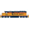 Athearn 72085 HO Scale RTR EMD SD40-2 Chessie System B&O 7608