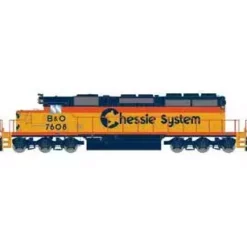 Athearn 72085 HO Scale RTR EMD SD40-2 Chessie System B&O 7608