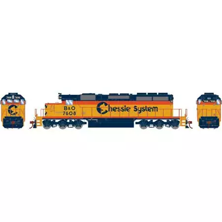 Athearn 72085 HO Scale RTR EMD SD40-2 Chessie System B&O 7608 2 Athearn 72085 HO Scale RTR EMD SD40-2 Chessie System B&O 7608 - Image 2