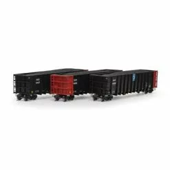 Athearn 7472 HO Scale Thrall High Side Gondola With Load DJJX 3 Pack #1