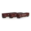 Athearn 7476 HO Scale Thrall High Side Gondola With Load Herzog "Brown" HZGX 3 Pack #1
