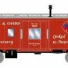 Athearn 75012 HO Scale Bay Window Caboose B&O 175th Anniversary / CSX 90400 - NOS
