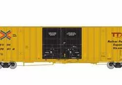 Athearn 75091 HO Scale 60' Gunderson Double Door Hi-Cube Boxcar TTX (New Logo) TBOX 666851 -Athearn athearn 75092 ho scale 60 gunderson double door hi cube boxcar ttx new logo tbox 670016 b 1