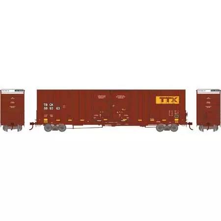 Athearn 75299 HO Scale 60' Gunderson Double Door Hi-Cube Boxcar Patched TBOX 889363 2 Athearn 75299 HO Scale 60' Gunderson Double Door Hi-Cube Boxcar Patched TBOX 889363 - Image 2
