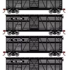 Athearn 75997 HO Scale 40' Stock Car Rio Grande D&RGW 4 Pack