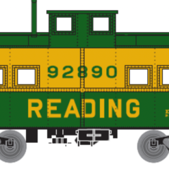 Athearn 76807 HO Scale 4 Window Caboose Reading RDG 92894 - NOS