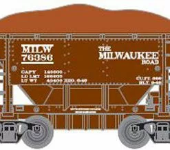Athearn 87028 HO Scale 24' Ore Car 6 Pack Milwaukee Road MILW #2 - NOS