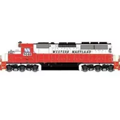Athearn 87331 HO Scale RTR EMD SD40 Western Maryland WM 7448 DCC Sound