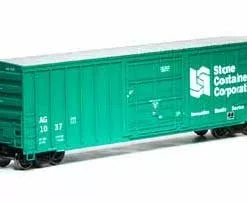 Athearn 87458 HO Scale 50' Superior Plug Door Boxcar Stone Container AG 1037