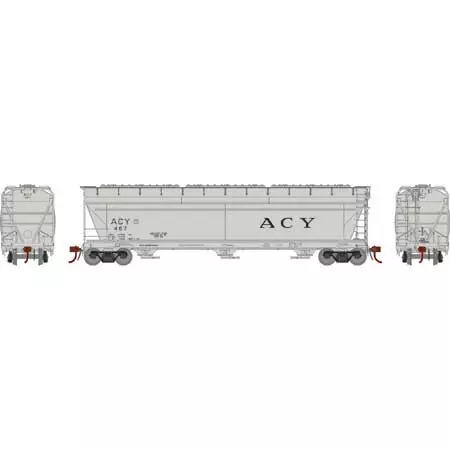 Athearn Genesis G15427 HO Scale ACF 4600 3 Bay Covered Hopper AC&Y 467 2 Athearn Genesis G15427 HO Scale ACF 4600 3 Bay Covered Hopper AC&Y 467 - Image 2