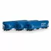 Athearn Genesis G15847 HO Scale ACF 4600 3 Bay Covered Hopper Grand Trunk Western GTW 3 Pack