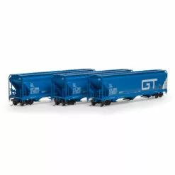 Athearn Genesis G15847 HO Scale ACF 4600 3 Bay Covered Hopper Grand Trunk Western GTW 3 Pack