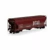 Athearn Genesis G15854 HO Scale ACF 4600 3 Bay Covered Hopper Detroit Toldeo & Ironton DT&I 10311