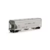 Athearn Genesis G15858 HO Scale ACF 4600 3 Bay Covered Hopper Gulf Mobile & Ohio GM&O 81025