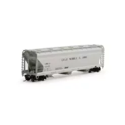 Athearn Genesis G15858 HO Scale ACF 4600 3 Bay Covered Hopper Gulf Mobile & Ohio GM&O 81025