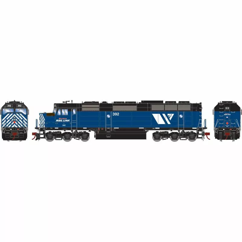 Athearn Genesis G18383 HO Scale EMD F45 Montana Rail Link MRL 392 DCC & Sound 2 Athearn Genesis G18383 HO Scale EMD F45 Montana Rail Link MRL 392 DCC & Sound - Image 2
