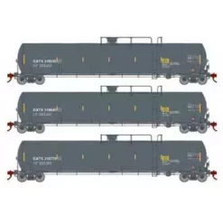 Athearn Genesis G25583 HO Scale 33,900 Gallon LPG Tank Car GATX 3 Pack #1
