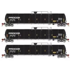 Athearn Genesis G25587 HO Scale 33,900 Gallon LPG Tank Car Procor PROX 3 Pack #2