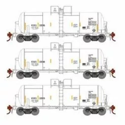 Athearn Genesis G25641 HO Scale 13,600 Gallon Acid Tank Car Kennecott Copper KCCX 3 Pack